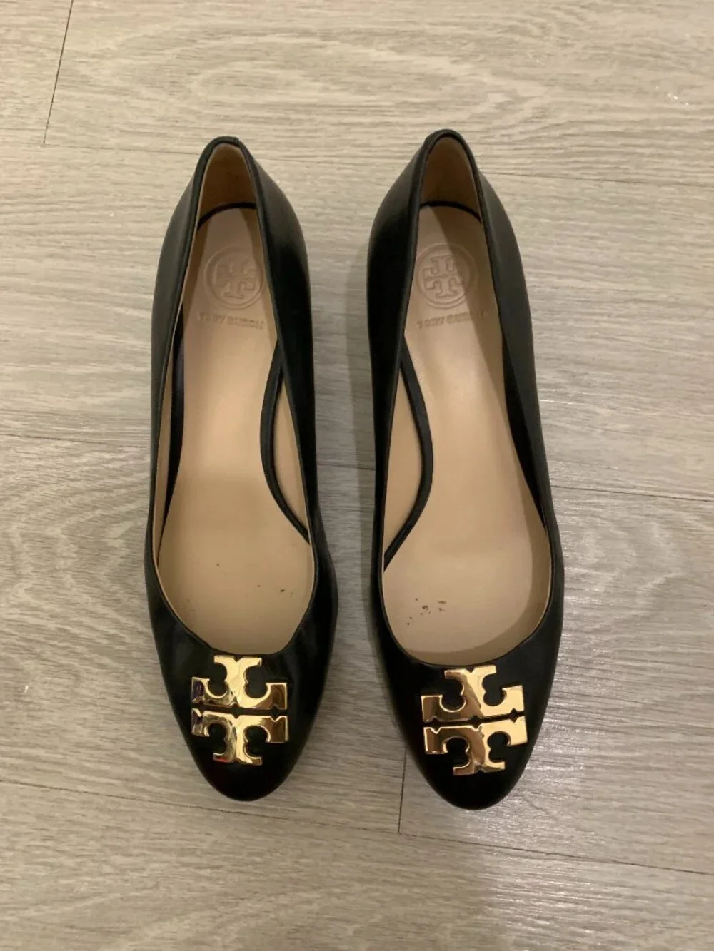 Tory Burch Janey 50mm Calf Leather Pumps